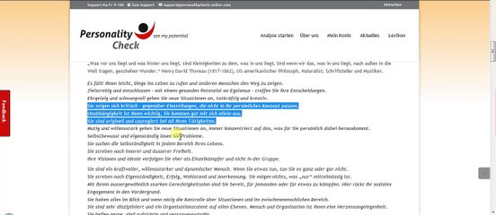 Die Auswertung von David Copperfield