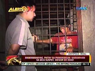 24 Oras: Mamahayag, patay sa pananaksak sa Antipolo (040112)