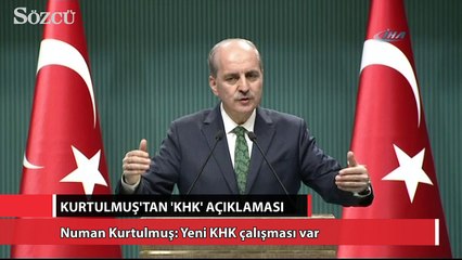 Download Video: Numan Kurtulmuş: Yeni KHK çalışması var