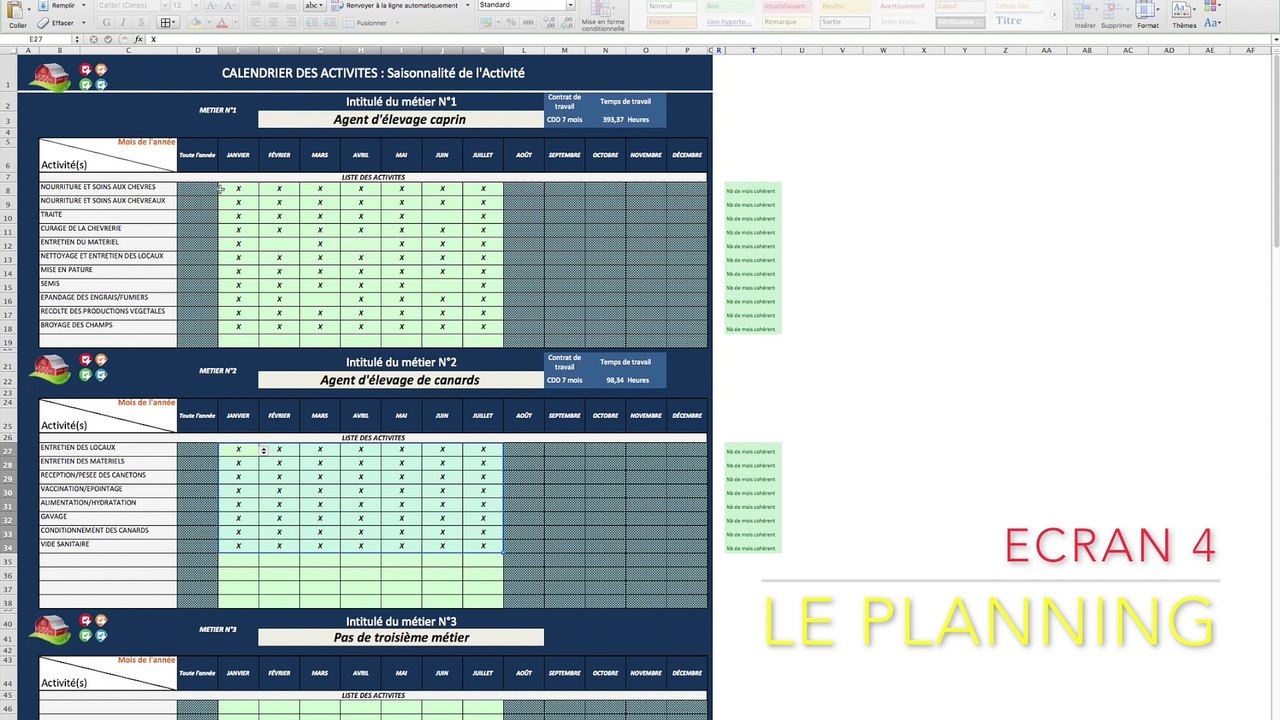 Guide méthodologique de déclaration des facteurs de pénibilité complété par les mesures de prévention - Le planning