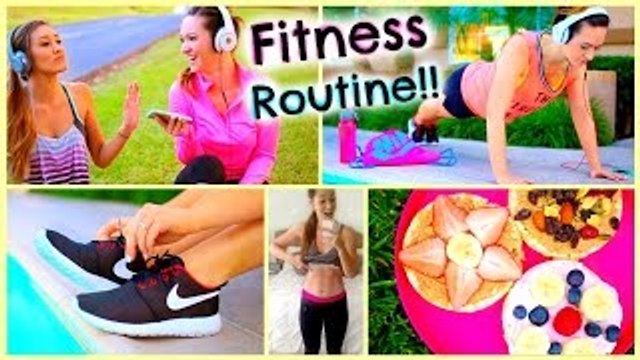 Fitness Routine 2015 ♡ Essentials, DIY Healthy Snacks, Workouts + More!