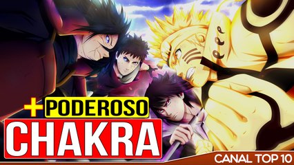 Naruto: TOP Personagem com Mais CHAKRA do Anime  | Canal TOP 10