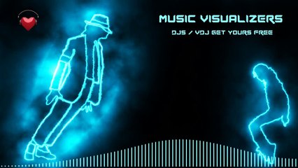 Music Visualizer Royalty Free - Saber Neon Style