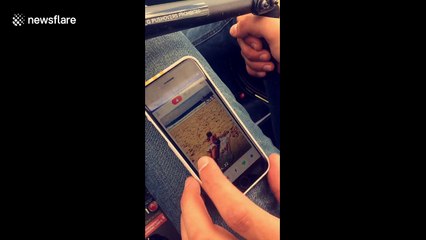 Man uses Tinder while 'flying helicopter'