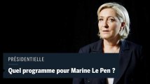 Présidentielle : le programme de Marine Le Pen en trois points