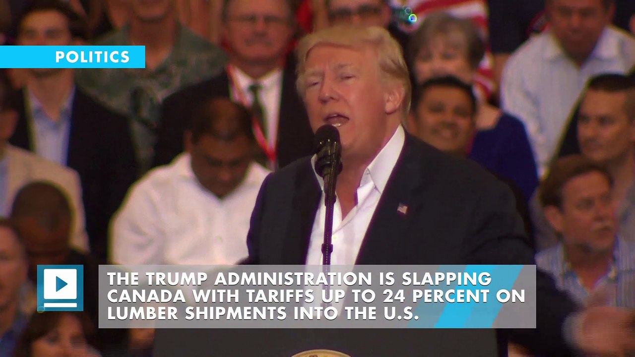 Trump throws tariffs on Canadian lumber