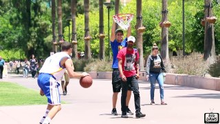 Klay Thompson Plays Basketball with Strangers!!