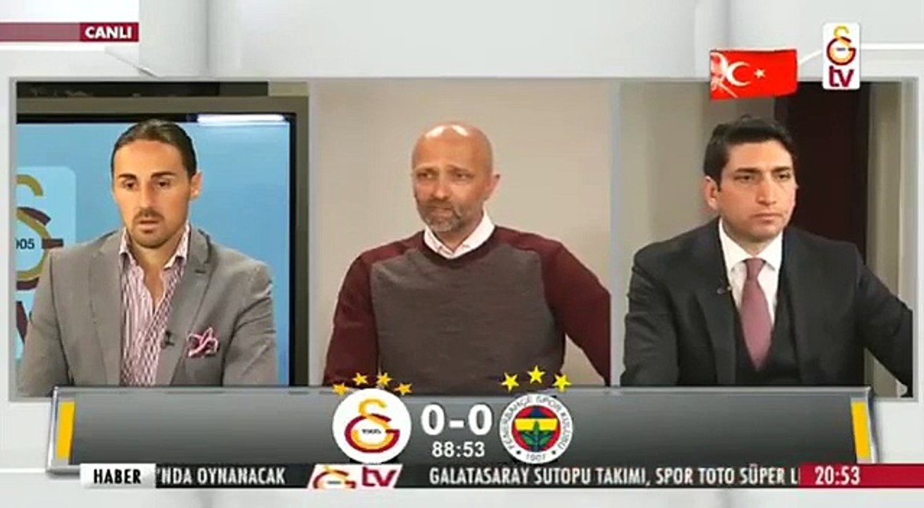 Gs tv'de Josef de Souza'nın gol anı. Spiker- Kötü Şeyler Oldu