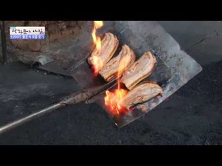 1,200도! 삽에 구워먹는 엄청난 삼겹살! [광화문의 아침] 359회 20161116