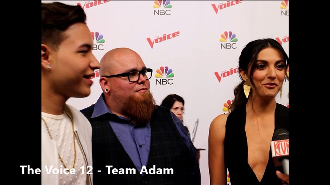 The Voice 12 Top 12 Interview 4-24-2017 - Team Adam - Jesse Larson, Lilli Passero, Mark Isaiah