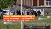 Macron en visite à l'hôpital de Garches : 