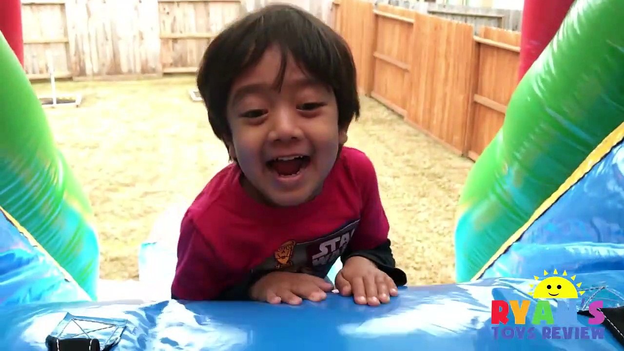 Inflatable Outdoor Playground for kids bounce house! Giant Slides Children Play Center Fun-_5