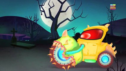 Scary Construction Vehicle _ Halloween cars and trucks _ Cars For Children-8TNtcr