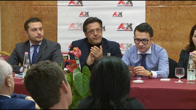 Report TV - Aleanca Kuq e Zi i bashkohet PD-së në protestën e 18 shkurtit