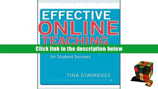 PDF [Download]  Effective Online Teaching: Foundations and Strategies for Student Success  For