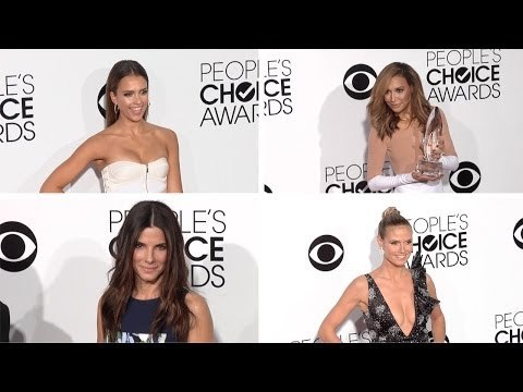 Jessica Alba, Sandra Bullock, Nina Dobrev, Naya Rivera People's Choice Awards 2014