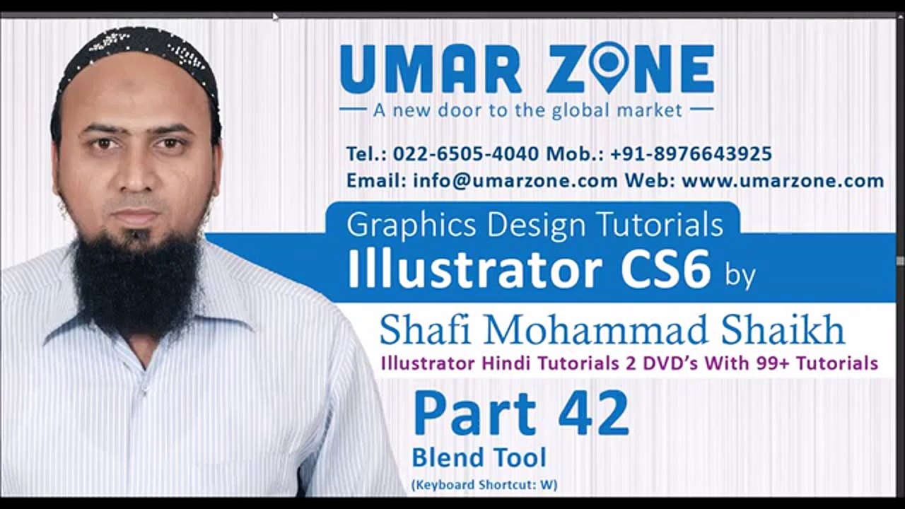 Part 42 Blend Tool Adobe Illustrator Hindi Tutorials