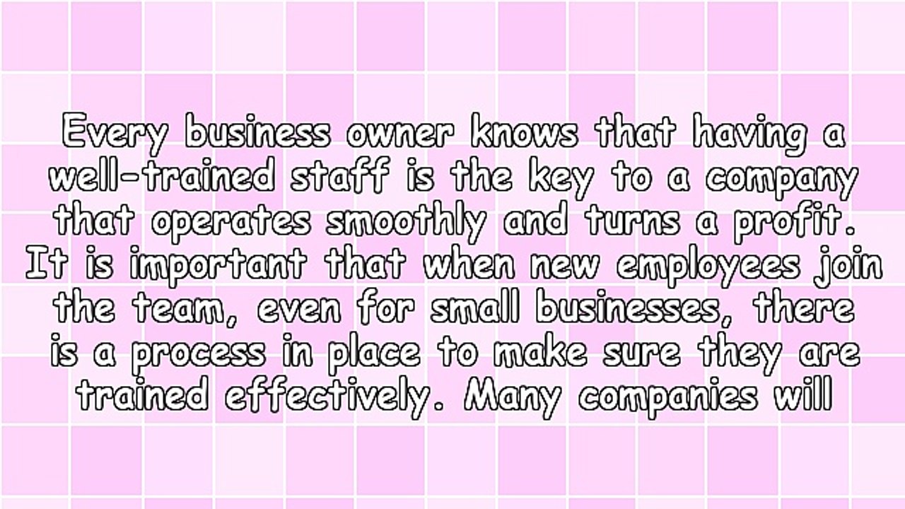 How to Train a Small Business Staff
