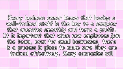 How to Train a Small Business Staff