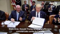 Donald Trump lance une offensive commerciale contre le Canada