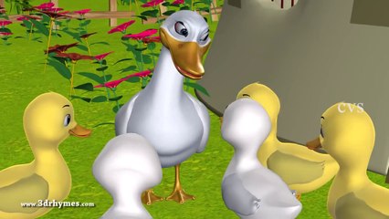 Five Little Ducks went out one day - 3D Animation English Nursery rhymes for children