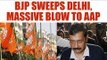 BJP sweeps Delhi MCD, massive blow to Kejriwal | Oneindia News