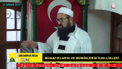 MÜNAFIKLARIN VE MÜMİNLERİN ÖZELLİKLERİ 1/2 (dm)