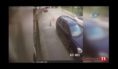 İstanbul'da ehliyetsiz vale dehşeti kamerada