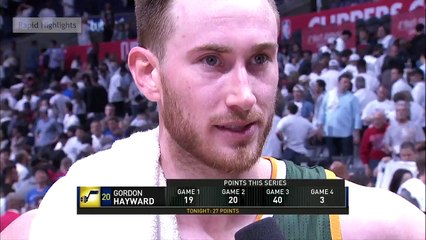 Hayward post game interview - Clippers vs Jazz _ Game 5 _ April 25, 2017 _ #NBAP
