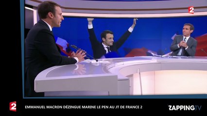 Emmanuel Macron dézingue Marine Le Pen au JT de France 2 (vidéo)