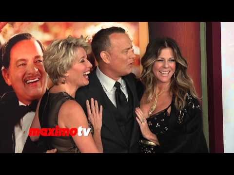 Tom Hanks, Rita Wilson, Emma Thompson Saving Mr. Banks Premiere Red Carpet