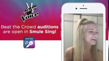 Audition for The Voice using Smule Sing