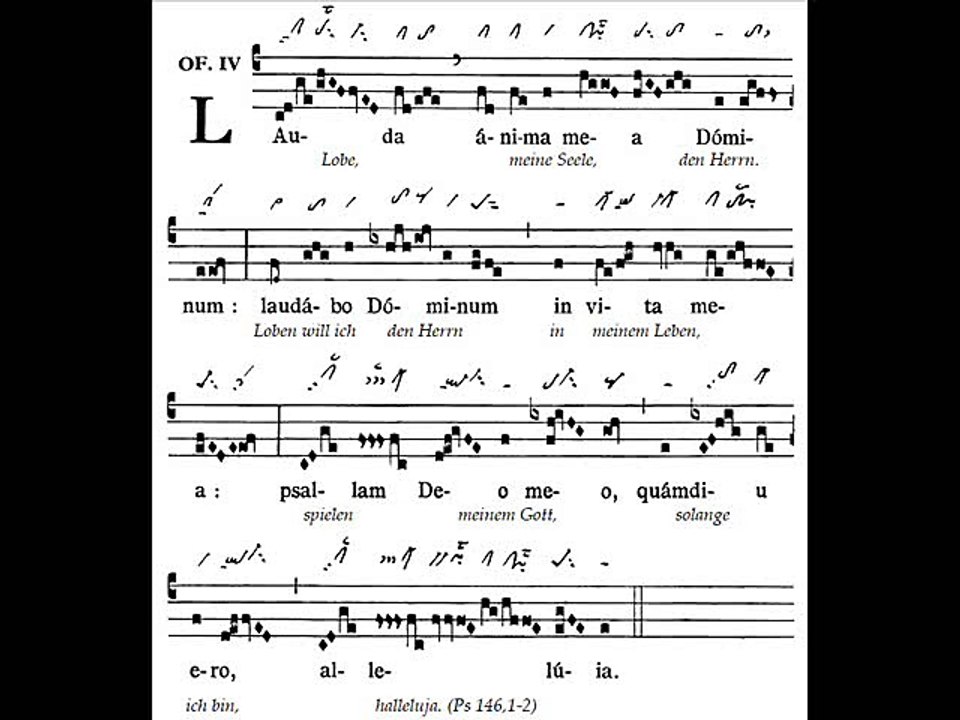 Offertorium Lauda anima, Dominica III Paschae (3 TP)