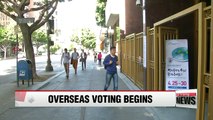 Early voting for overseas Koreans underway