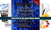 [Download]  Burton s Legal Thesaurus, 3rd Edition William C. Burton Full Book