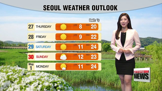 Morning rain turns to brighter skies