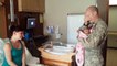Le soldat arrive à l’hôpital le lendemain de la naissance de sa fille