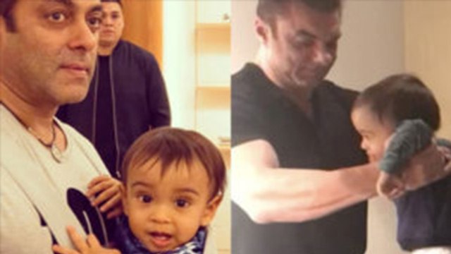 WATCH Salman Khan's Nephew Ahil Sharma CUTE PIANO Lessons With Sohail Khan