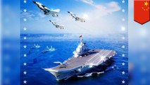 Chinese navy uses Russian jets, U.S. ships in propaganda poster