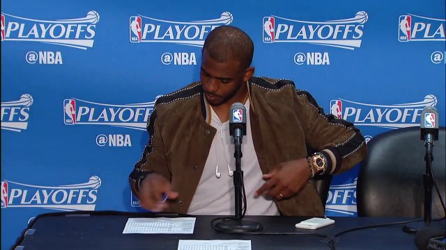 Chris Paul Postgame Interview Jazz vs Clippers Game 5 April 25, 2017 2017 NBA Playoffs