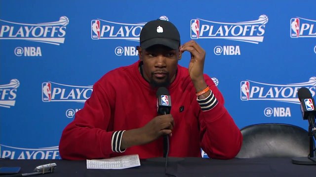 Kevin Durant Postgame Interview Warriors vs Blazers Game 4 April 24, 2017 2017 NBA Playoffs