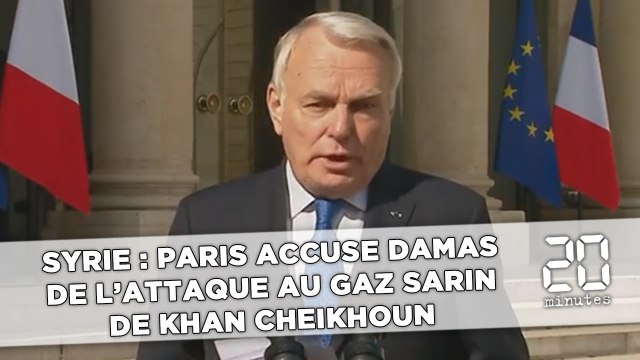Syrie: Paris accuse Damas de l'attaque au gaz sarin de Khan Cheikhoun
