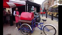 Italian Street Food Woodfired Pizza Handmade on a mobile cycle oven in Reading New 2017