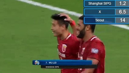 Wu Lei Goal HD -Shanghai SIPG 3-1 Seoul 26.04.2017
