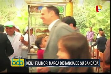 Kenji Fujimori marca distancia de su bancada
