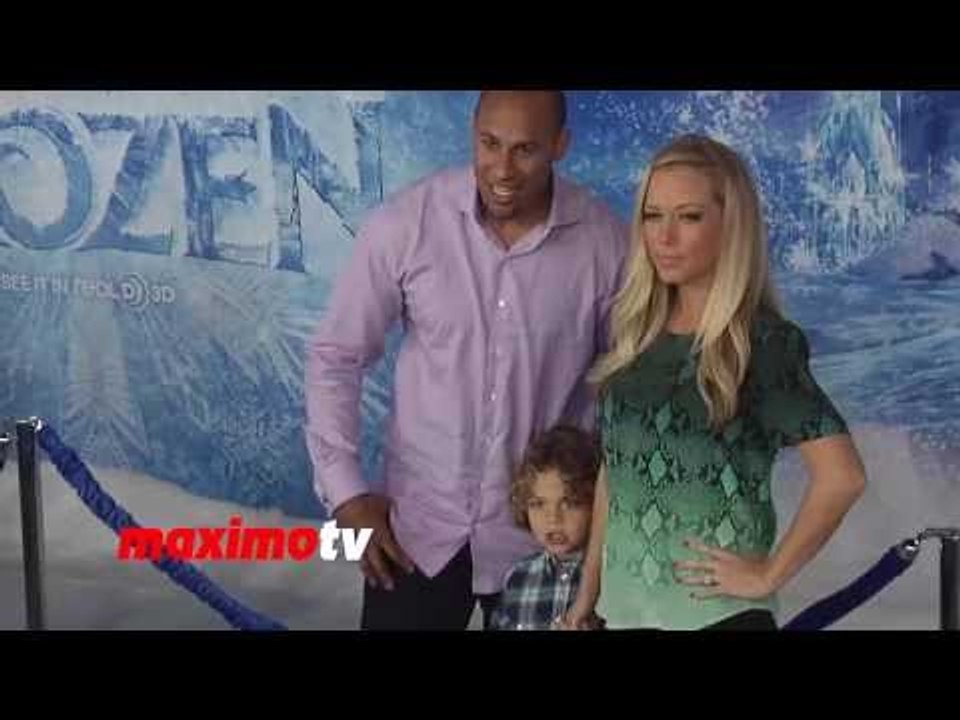Kendra Wilkinson & Hank Baskett FROZEN World Premiere White Carpet Arrivals