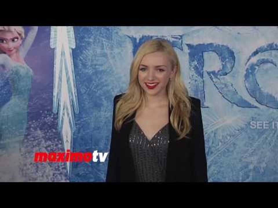 Peyton List FROZEN World Premiere White Carpet Arrivals