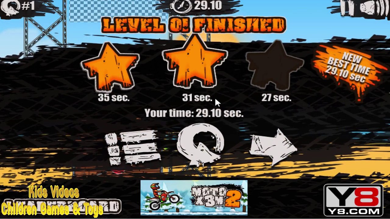 Moto X3M - bike games for kids - Bike Cartoons for Children - moto x3m 2 Walkthrough