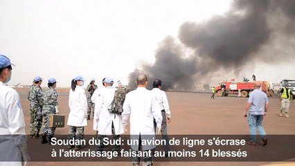 Soudan du Sud: Un avion de ligne s'écrase, au moins 14 blessés