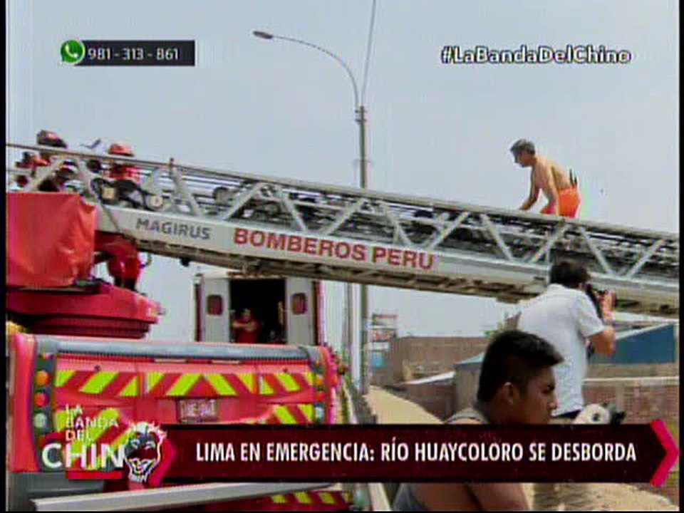 Nota de Manuela Camacho - Lima en Emergencia Rio Huaycoloro se desborda